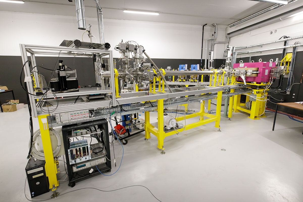 Ligne de radiobiologie de la plateforme Precy. Image Nicolas Busser, IPHC, Photothèque IN2P3
