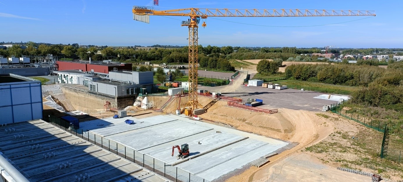 Vue du chantier de l’installation DESIR