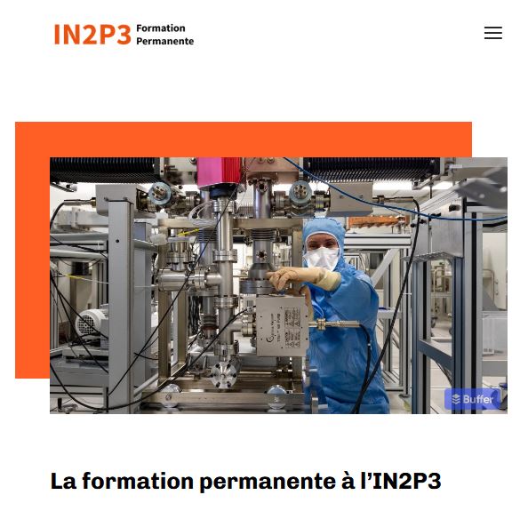 accueil du site de la formation permanente