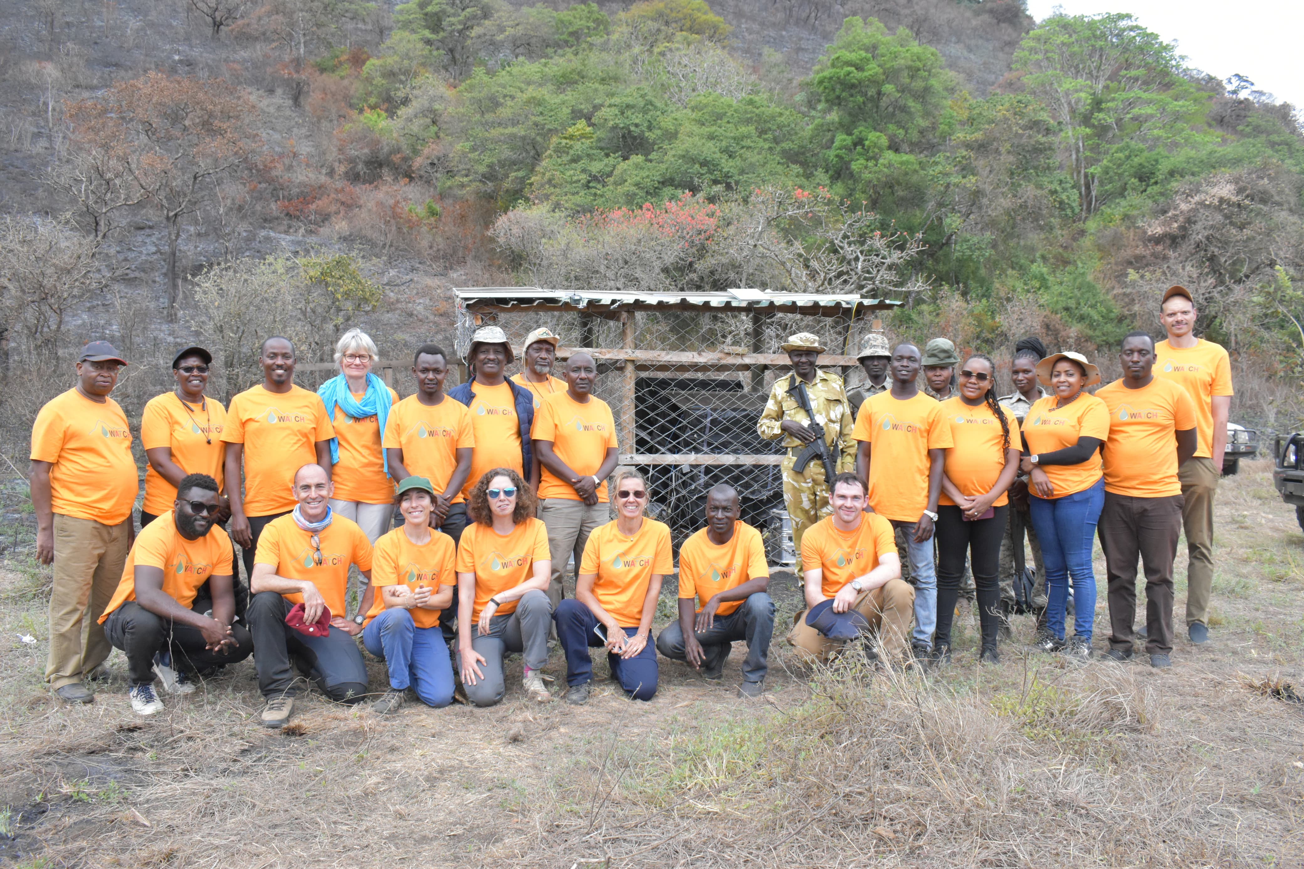 Les partenaires français et kényans posent dans le cadre de l'atelier.