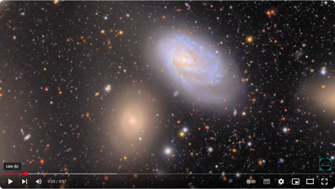 vidéo plongée dans le cosmos