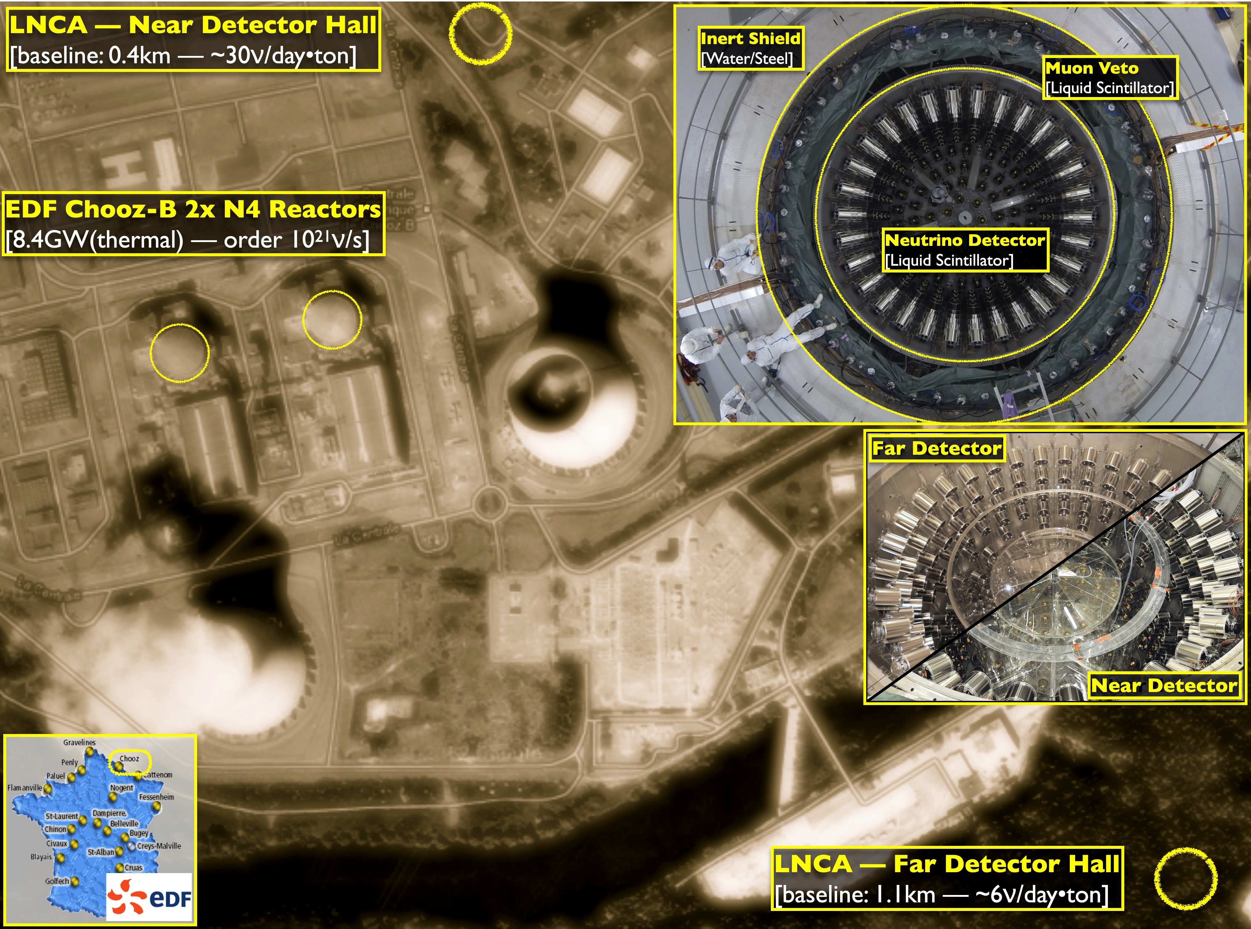 Vue aérienne de la centrale nucléaire de Chooz