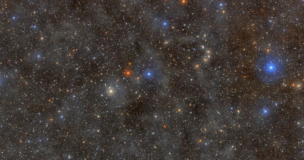 Image d'un champ d'&eacute;toiles dans la constellation Lupus