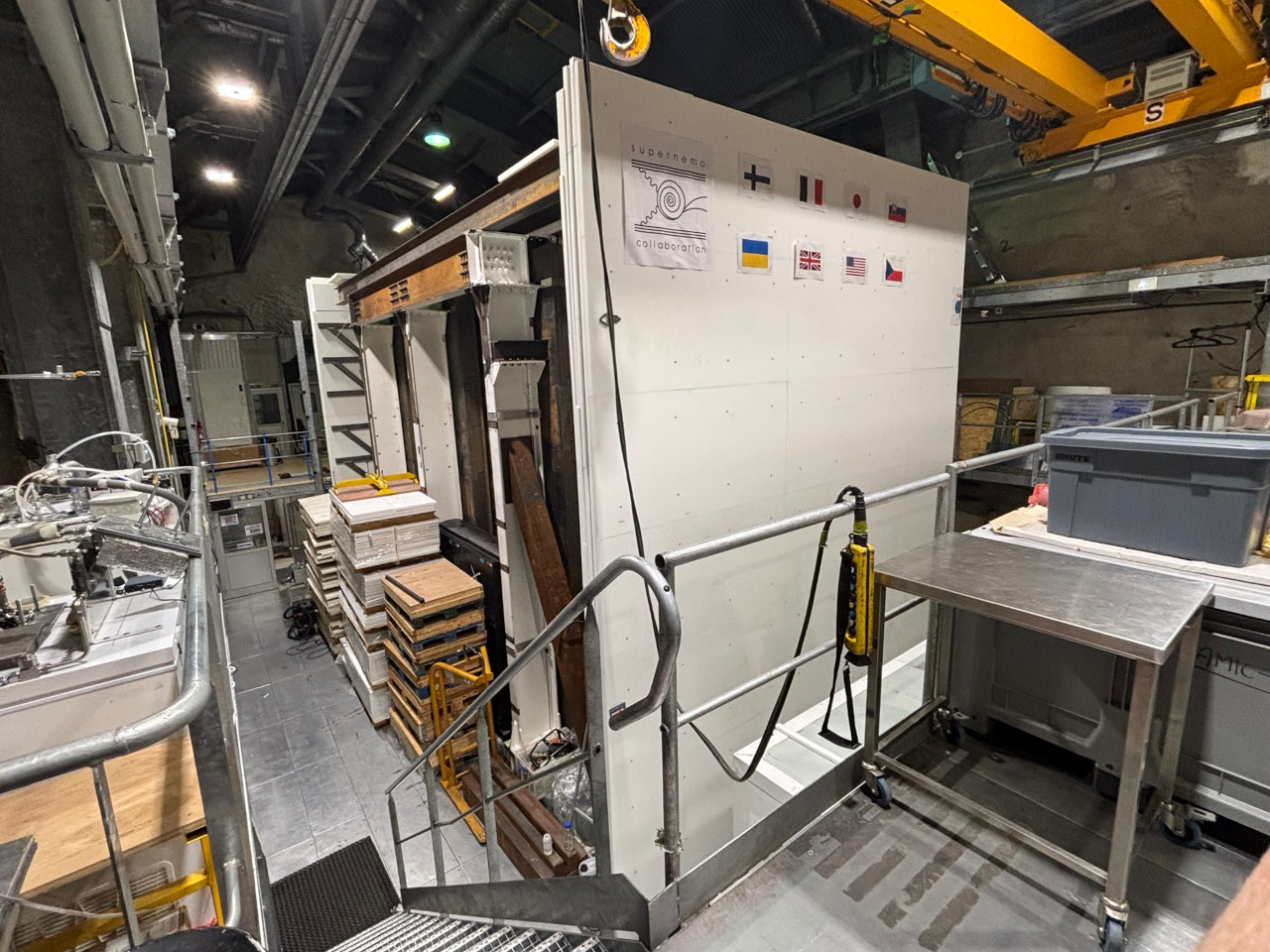 Photo d'ensemble de l'expérience SuperNEMO