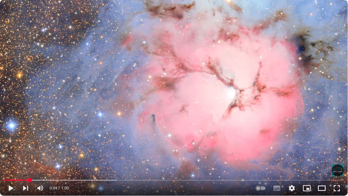 Vidéo astro nébuleuse du lagon