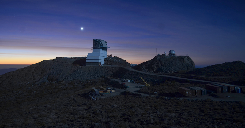 Vue de l'observatoire Vera C. Rubin