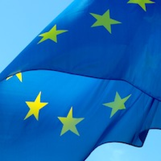 Photo du drapeau européen