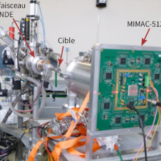 Installation de MIMAC-512 sur la ligne de faisceau AMANDE