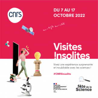 Affiche des Visites insolites du CNRS