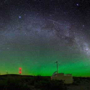 Un des 1600 détecteurs au sol de l'observatoire Pierre Auger