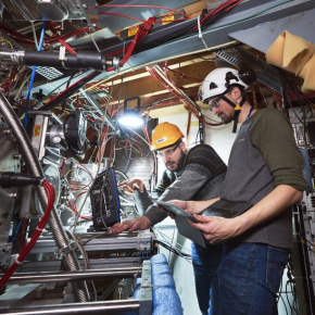 Réglages sur l'installation ISOLTRAP au Cern