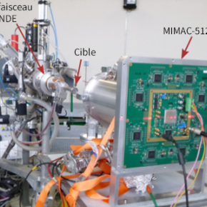 Installation de MIMAC-512 sur la ligne de faisceau AMANDE