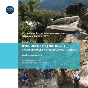 Affiche colloque Hydrogène naturel, une resource énergétique pour demain ?
